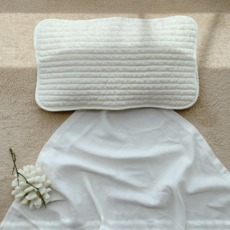 마롤로뜨 아기베개 커버 유아 아기땀 베개 패드 신생아 100수 순면, 무지아이보리_아기땀베개커버