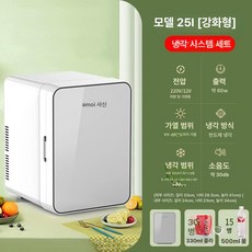 화장품 냉장고 가정용 소형 차량용 미니 냉동 기숙사, 싱글코어 25L 실버, 1L