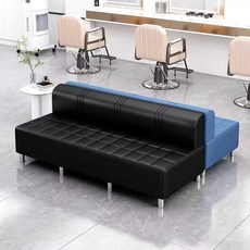 4인 병원쇼파 3인 공항 로비 긴의자 벤치 매장 쇼파, 블랙(110x55x38cm)