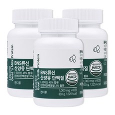 BNS 류신 산양유 단백질 보충 영양제, 60정, 6개