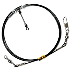 리얼히트 수제 외수질 생미끼 채비 1단 스위벨 편대 기둥줄 블랙, 1세트, 10개입