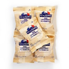 일드프랑스 미니 까망베르치즈 와인안주 아이스박스 포장, 5개, 25g