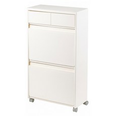 까사앤코 이동식 폭좁은 슬림장 다용도 틈새 수납장, 화이트