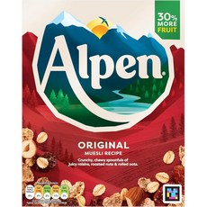 Alpen 알펜 스위스 스타일 뮤즐리 오리지날, 4개, 550g