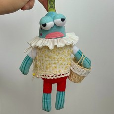 비키니 시티의 엉뚱한 친구들 인형 인형옷 세트 스폰지밥친구들 인형악세서리 인형의상, 넥카라+상의+가방 세트(인형불포함)