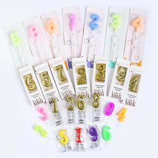 생일 프리미엄 숫자 초 감성 (4type 골드 yes+416nS, 파스텔초 7
