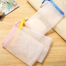 드림 4겹 비누 거품망 1+1 세안 주머니 버블망 그물망 걸이 홀더 자투리, 2개, 랜덤
