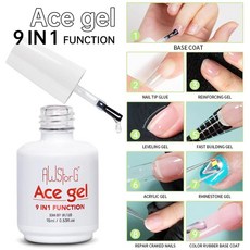 깨진 손톱 수리용 섬유 고무 유리 투명 빠른 건물 건설 담그기, 2. 15ml Ace gel, 1개