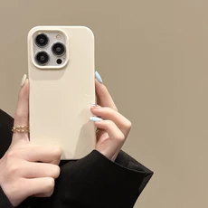 iPhone 15 Plus Pro Max 형광 네온 캔디 컬러 충격 방지 스킨 커버 용 초박형 소프트 실리콘 매트 케이스, 09 For iphone 14 Plus, 02 White