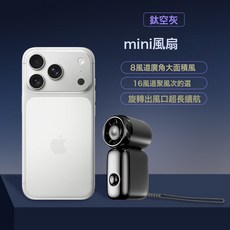 冰敷降溫手持風扇數顯便攜式高速渦輪小風扇學生黨夏天製冷神器, 中文版, 鈦空灰【變焦多風道版】
