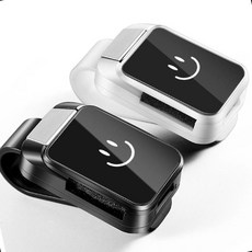 차량용 거치대 안경홀더 선바이저 클립형 디자인 블랙, 1개