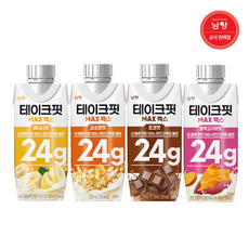 테이크핏 맥스 초코 고소한 바나나 호박고구마맛 단백질 음료 혼합구성, 24개, 250ml