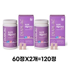 듀오락 데일리키즈 신바이오틱스 유산균 요구르트맛, 60정, 8개