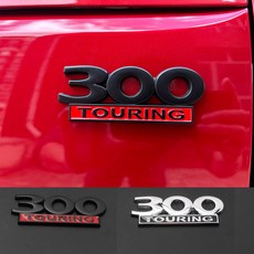 클라이슬러 인테리어소품 적용 가능 300 차량 엠블럼 도지 지프 TOURING 개성 개조 메탈 스티커, 300 TOURING 실버 컬러 하나, 단일 사이즈