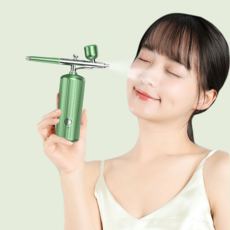 휴대용 나노 미스트기 고압 주입식 수분공급기 홈케어, 그린