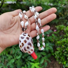 나각 뿔나팔 대형 뿔피리 소라 껍데기 호루라기 뱃고동, Ruyihao+쉘 체인