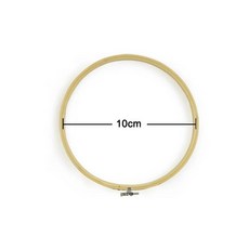 7 크기 10-26CM 대나무 프레임 자수 후프 링 DIY 바느질 공예 크로스 스티치 기계 라운드 루프 핸드 가정용 재봉 도구 219757, Dia 10cm 2pcs, 1개
