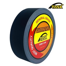 테스크 수출용(국내산) 개퍼테이프 무광 면테이프 50MM X 55M MATT BLACK, 1개