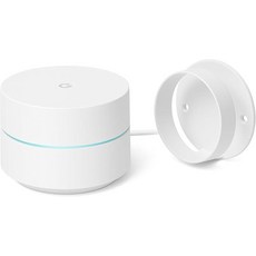 Google WiFi - AC1200 메시 Wi-Fi 라우터 시스템 + 벽 마운트 1500 평방 피트 커버리지 스마트 홈 장치를 위한 원활한 신호 1팩 스노우