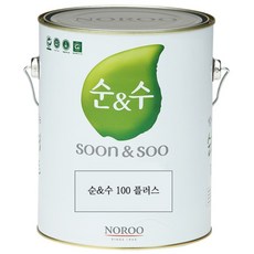 실내 내부 수성 페인트 무광 노루페인트 순앤수100 4L, 베이지 캔버스, 1개