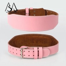 벨트 보호 피트니스 스쿼트 하드 풀 리프팅 가죽 장비, 2. 분홍색