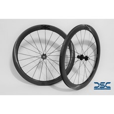 速度公園 DSC 碳纖維輪組「ICON」 線條標 寬版碳幅條 碟煞 自行車 輪組 CADEX 50高 Liv, 1個, 黑