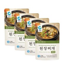 대상 청정원 요리한수 된장찌개 양념, 4개, 150g
