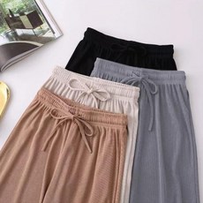 [핀도트]쿨 와이드 밴딩 플리츠 팬츠 고무줄 바지