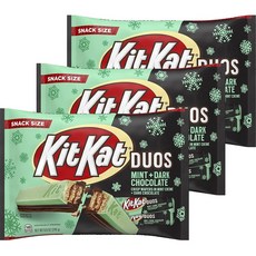 KitKat 듀오스 민트 + 다크 초콜릿, 249g, 3개