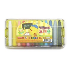 동아 노랑병아리 손에 묻지않는 크레용 세트, 12색, 1세트