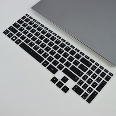 LED전구 실리콘 노트북 키보드 커버 보호 스킨 썬더로봇 RS16 메크레보 오로라 X 2025 2024 16인치 지아롱 16 프로, [05] black, 1개