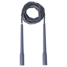 NERVE 長把節拍跳繩 健身訓練 節奏穩定 耐用不捲繩 灰色 300公分, 灰, 1個