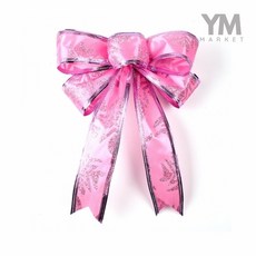 YM 더블 핑크 리본세트 소 5p 포장리본끈, 5개