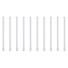 Etherco 多用途迷你窗簾伸縮桿 10入, 白色