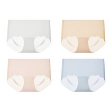 無痕內褲女冰絲中腰抗菌襠蜜桃臀夏季薄新款隱形褲頭, 一條【膚色】,均碼 建議40-55KG