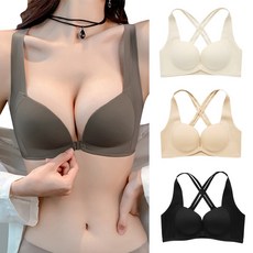 onLady 前扣交叉美背內衣 無痕無鋼圈 集中收副上托