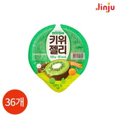 진주 천하장사 키위 젤리 컵, 100g, 36개