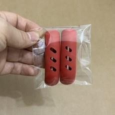 DFMEI 硅膠鍋柄隔熱套鐵鍋把手套蒸鍋鍋把套耐高溫防滑把手套防燙, 1個, 紅色【兩個裝】:如圖