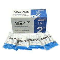 정인 멸균거즈 3호 5cm x 5cm x 8겹, 1개, 100매입