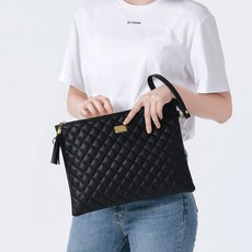 애드에딧 여성용 퀼팅 크로스 클러치백