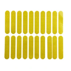 경고 안전 야PVC 반사판 스티커 나인봇 맥스 G30 G30D 전기 스쿠터 반사 장식 부품, 02 yellow body stickers, 1개