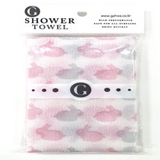 샤워타월 나염 2p 라임