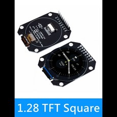 TFT 디스플레이 1.28 인치 TFT LCD 디스플레이 모듈 라운드 RGB 240x240 GC9A01 드라이버 4 와이어 SPI 인터페이스 아두이노용 240x240 PCB, [03] 1.28 TFT Square