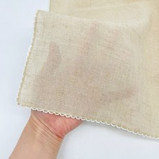 (리뉴얼)린넨레이스손수건(화이트)