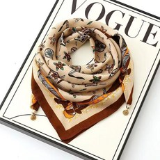 百搭型圍巾 磁吸三角護頸小圍巾女秋冬季新款棉麻絲巾高級感脖子方巾圍脖