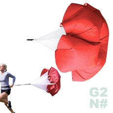 지투앤샵 공기저항 낙하산 체육용품, 블랙