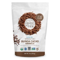 One Degree Organic Foods 燕麥藜麥可可脆片, 1個, 312g