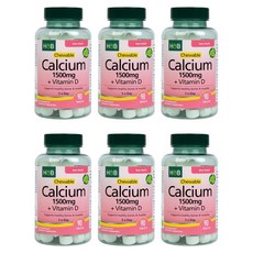 홀랜드앤바렛 츄어블 칼슘 1500mg + 비타민 D 90정, 6개