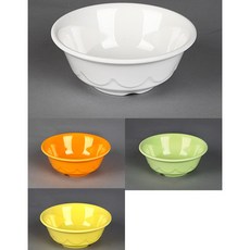 KW 국산 멜라민 플라워 국그릇 대접 국대접 그릇 볼 뷔페 국수, 1개, 연그린(KW-20055)