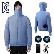 ZHZ 선풍기 옷 USB팬+보조배터리20000mAh 포함 남녀공용 여름 자외선 차단용 쿨링 K-2-23